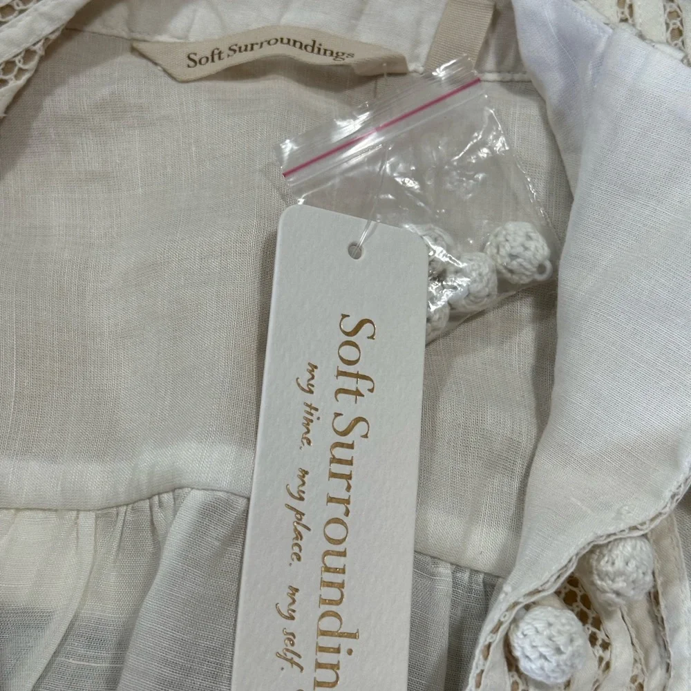 Soft Surroundings Button Up Blouse - L - Picture 4 of 7